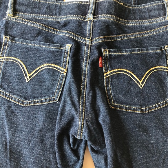 Levi’s 12Y Dark Denim Jean Jeggings Girls - Picture 7 of 9